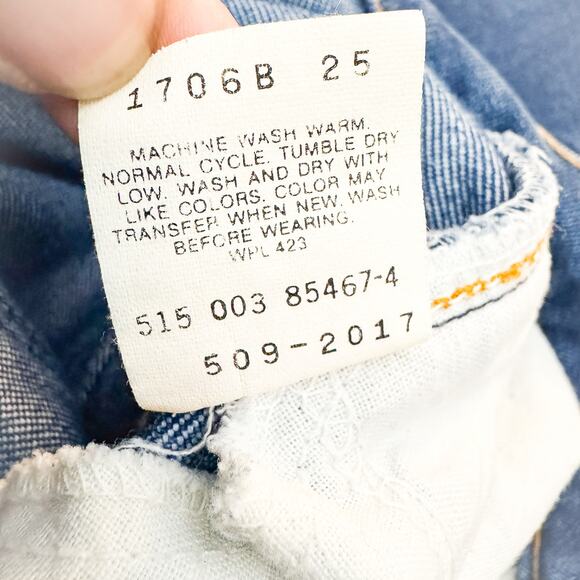 Levi's 509 Vintage Rare Dark Wash Denim Jeans 80's Denim  Size 33 x 30 - Picture 7 of 8